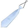 Галстук детский атласный 26 см, голубой № 4