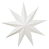 Звезда девятиконечная 75 см, точки и звездочки, белый