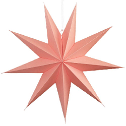 Звезда девятиконечная 60 см, персиковый