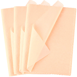 Бумага тишью односторонняя персиковая 76х50см, 500 листов 14г/м