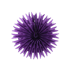 Снежинка обьемная 20 см фиолетовый